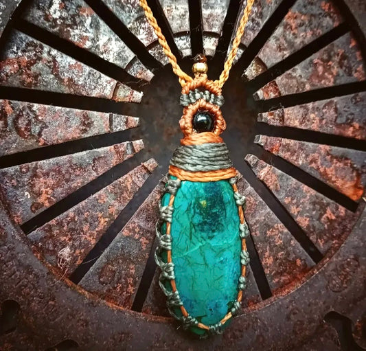 Handcrafted Chrysocolla Necklace
