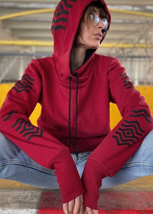 SOLOS Unisex Hoodie In Red