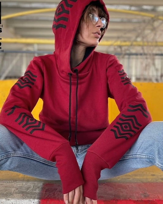 SOLOS Unisex Hoodie In Red