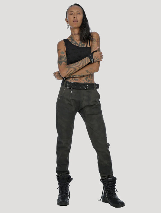 JIVA UNISEX Pants In Olive