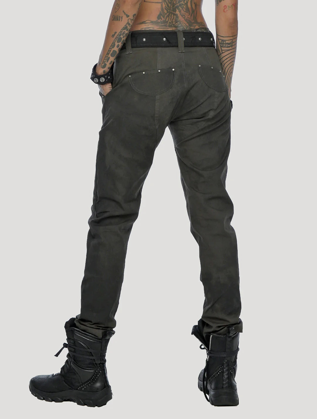 JIVA UNISEX Pants In Olive