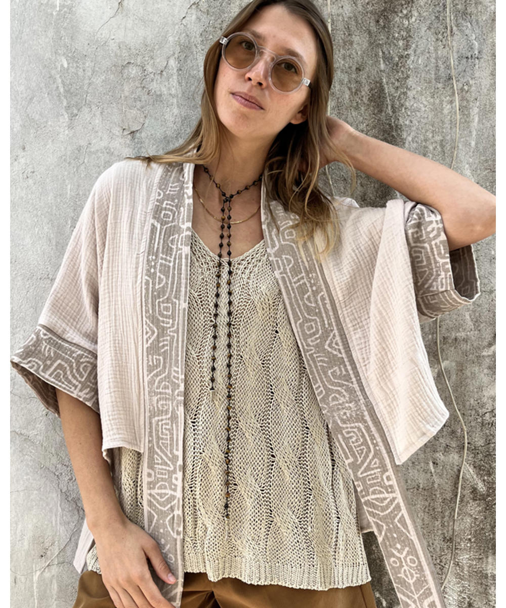 ZORI Short Kimono In Shell