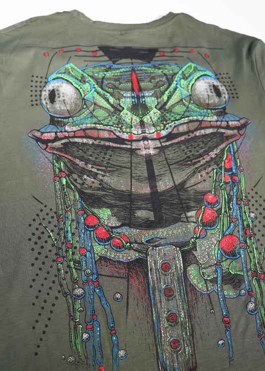 KAMBO T-Shirt In Olive Wash