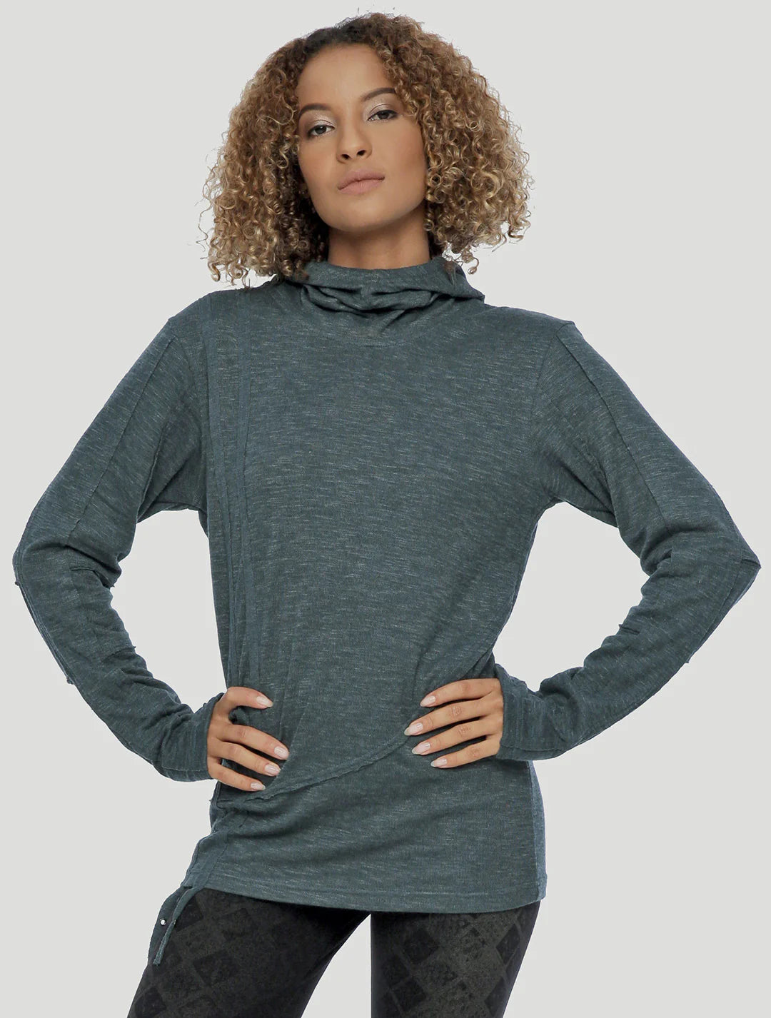 KENNY Hood Jumper In Teal