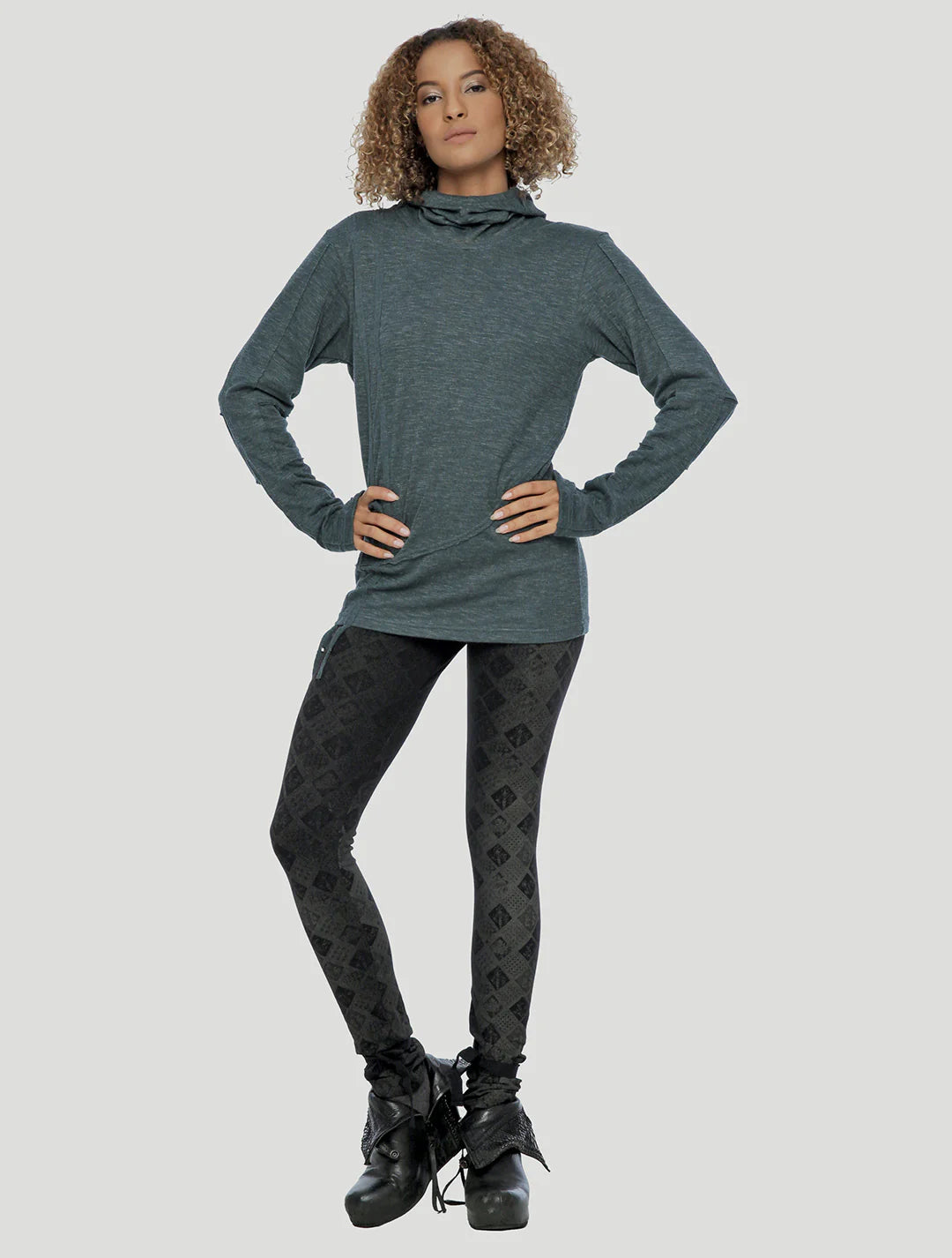 KENNY Hood Jumper In Teal