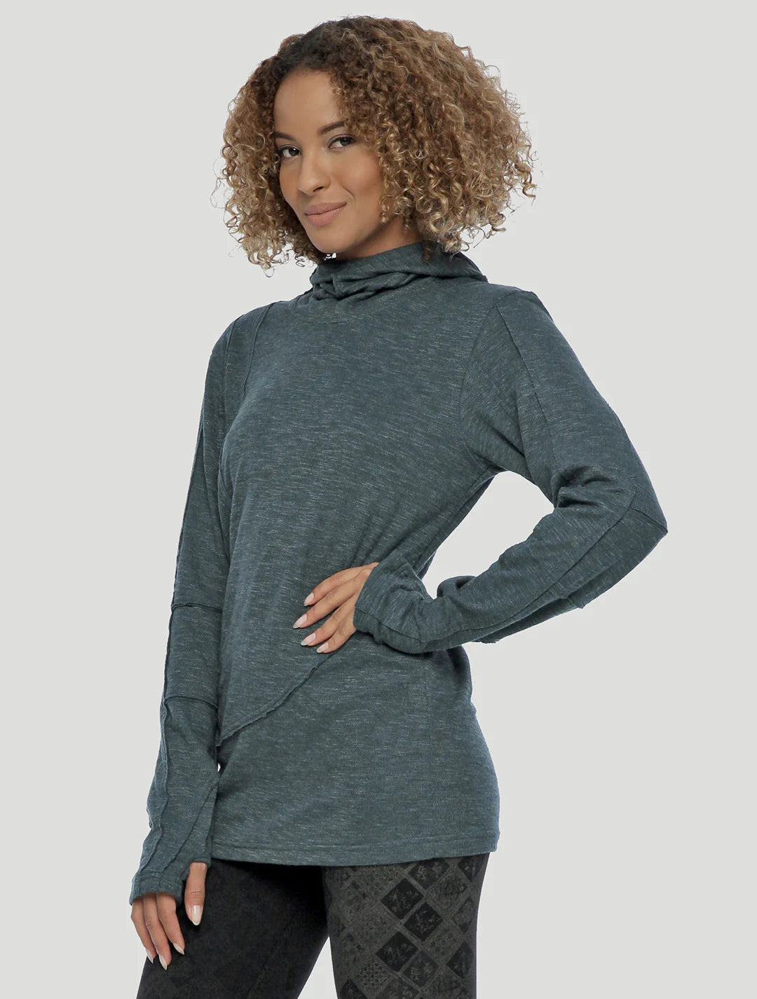KENNY Hood Jumper In Teal