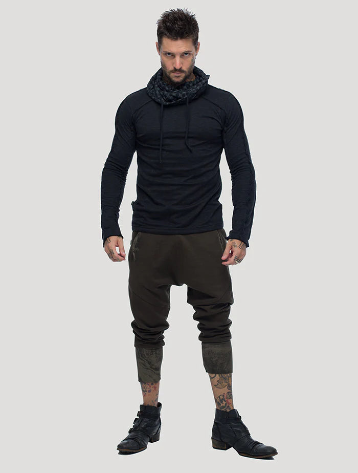 KAFIYA Hooded Jumper In Black