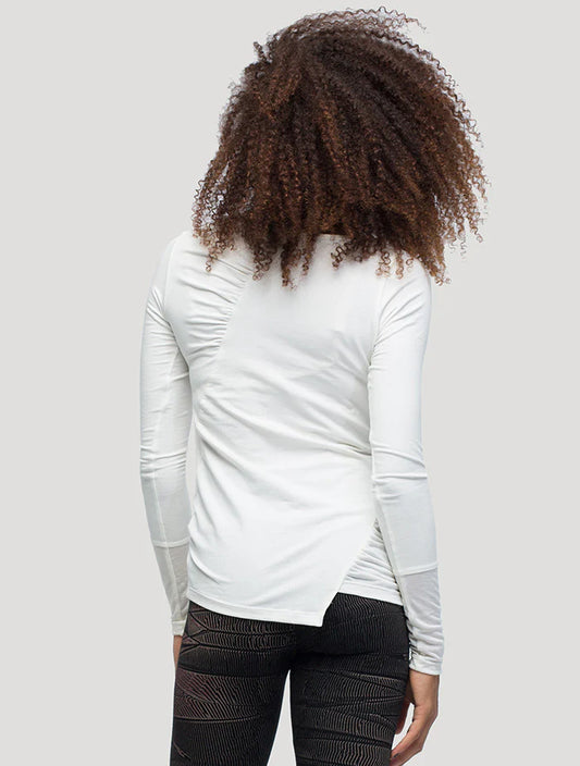 KIRTAN Long Sleeves Top In Off-White