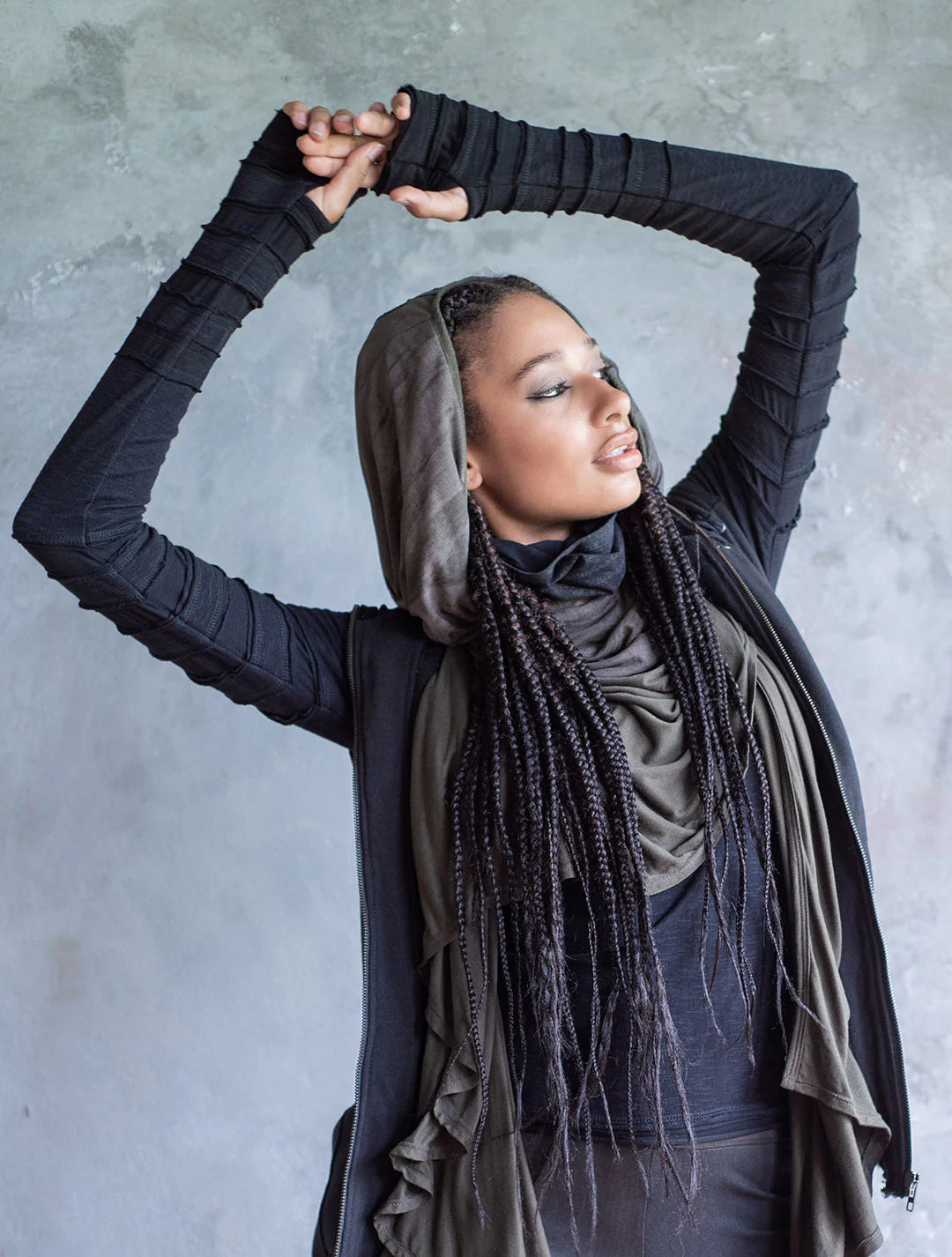 LAMPU SLUB Sweater In Black