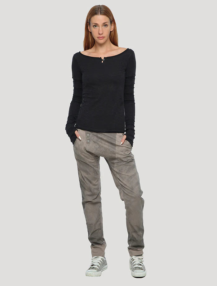 LAMPU SLUB Sweater In Black