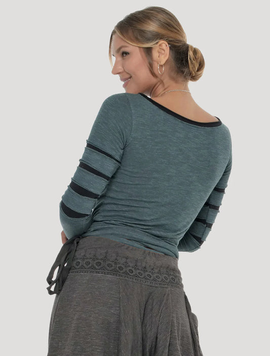 LAMPU SLUB Sweater In Teal