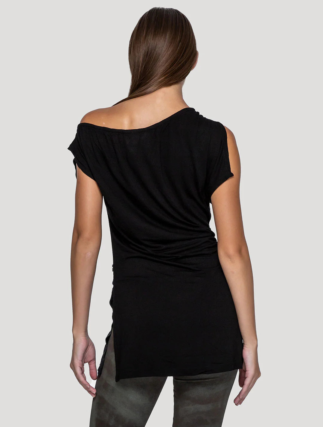 MUDRA Short Sleeves Tunic In Black