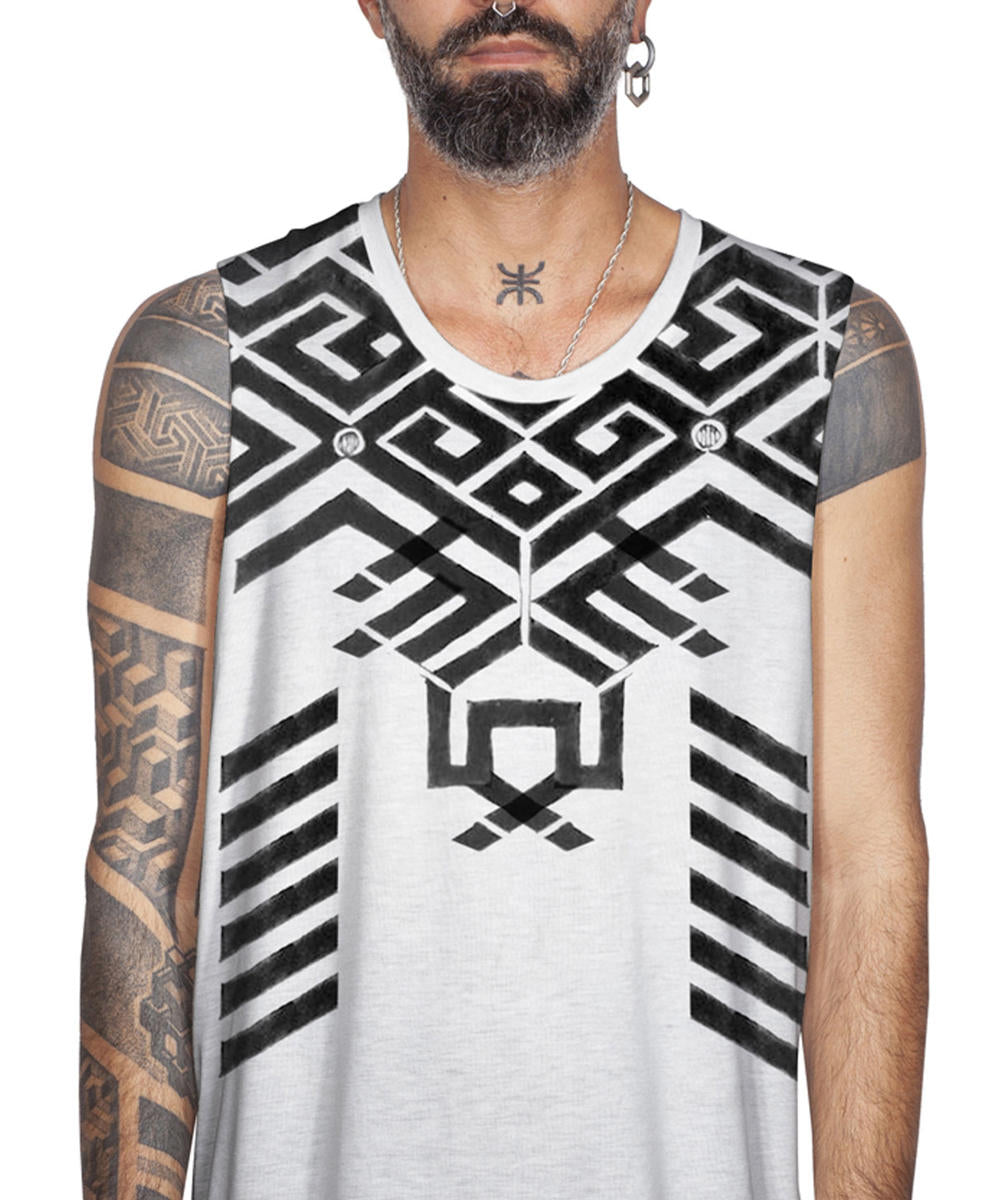 NAMELESS Tank Top In White