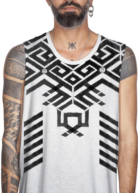 NAMELESS Tank Top In White