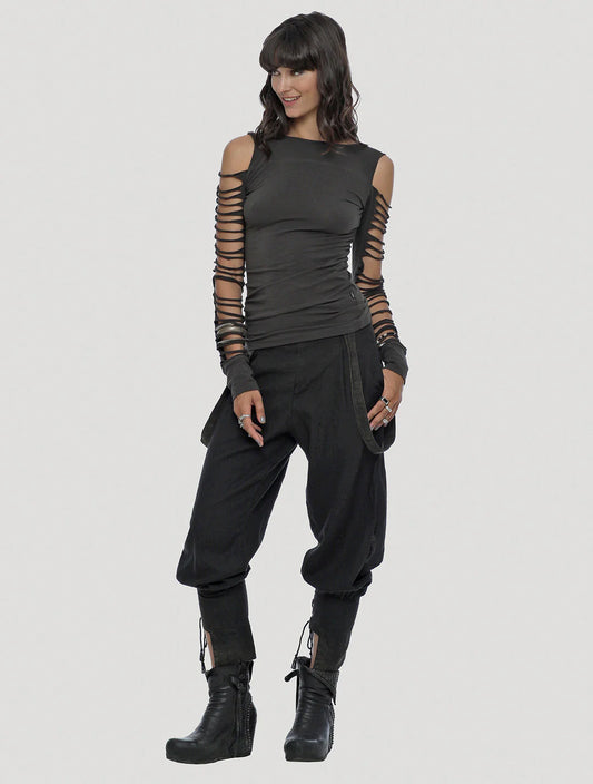 BOGO NEW Long Sleeves Top In Olive Noir