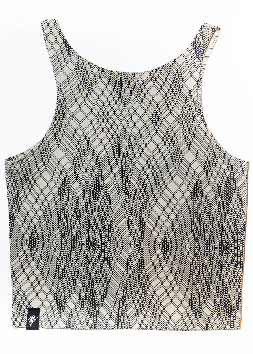 NET Tank Top In Dirty Beige