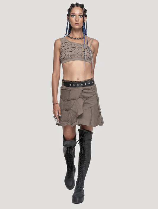 New Pecoa Veg Skirt - CEMENT