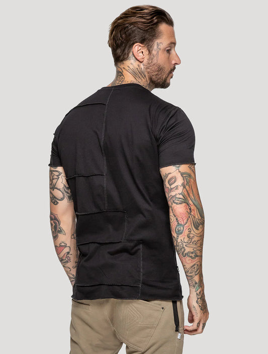 PATCHWORK T-Shirt In Black