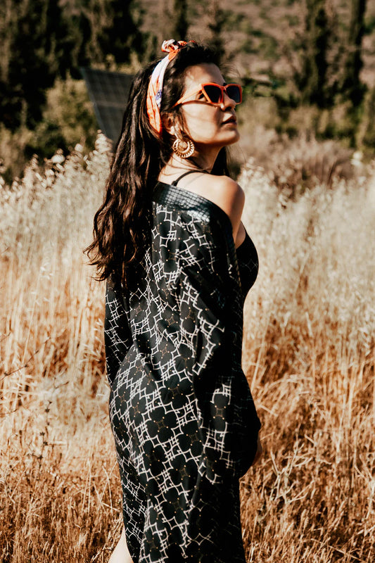EA PRINT WO LONG KIMONO