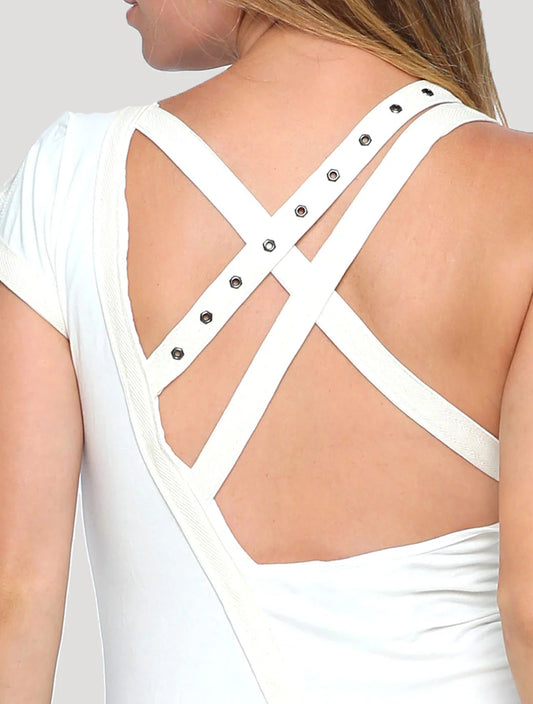 PITA Short Sleeves Tunic In Off-White