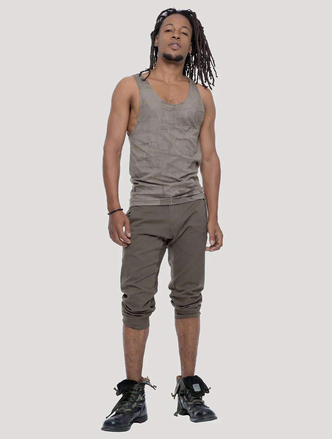 PETA Sleeveless Tee In Cement