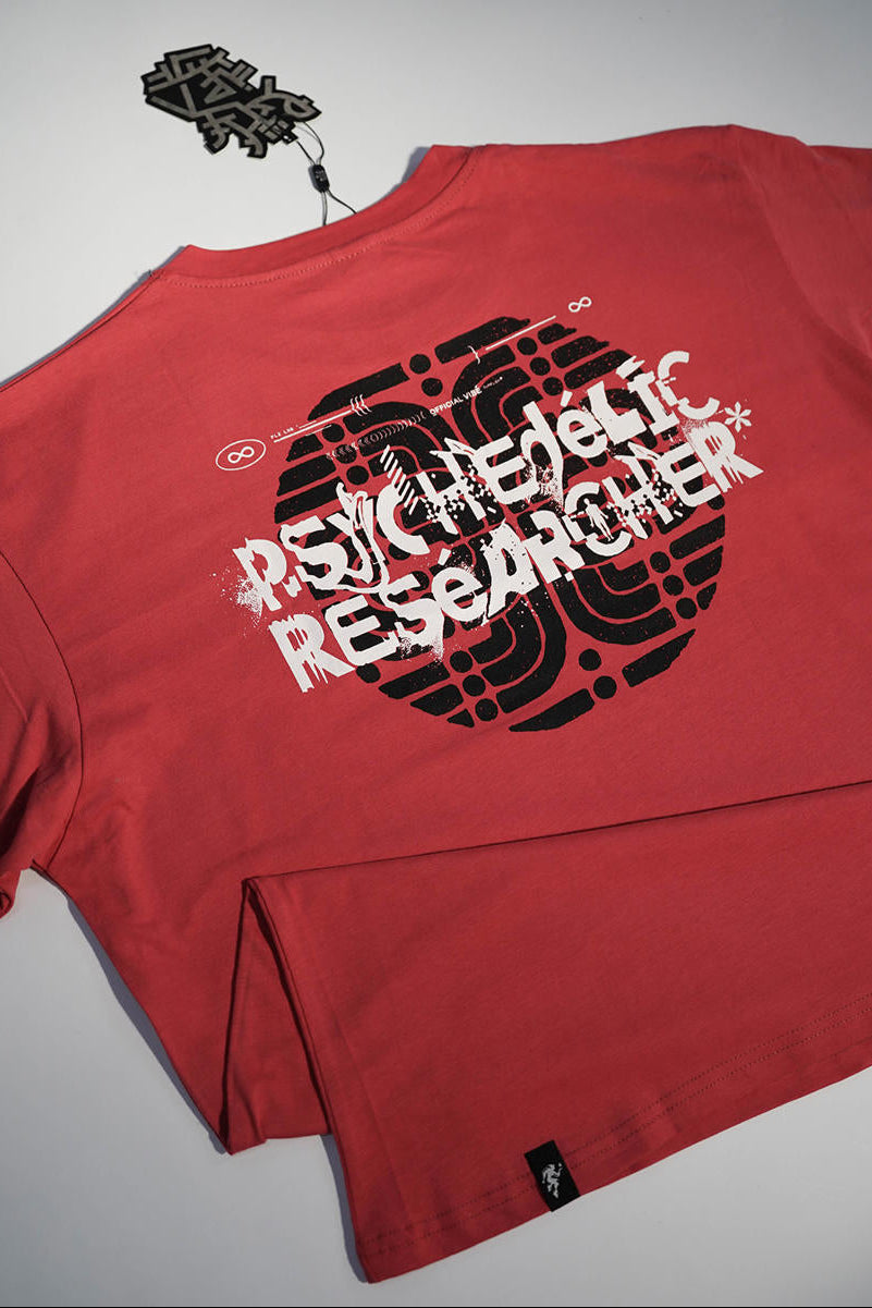 PSYCHEDELIC RESEARCHER T-Shirt - RED
