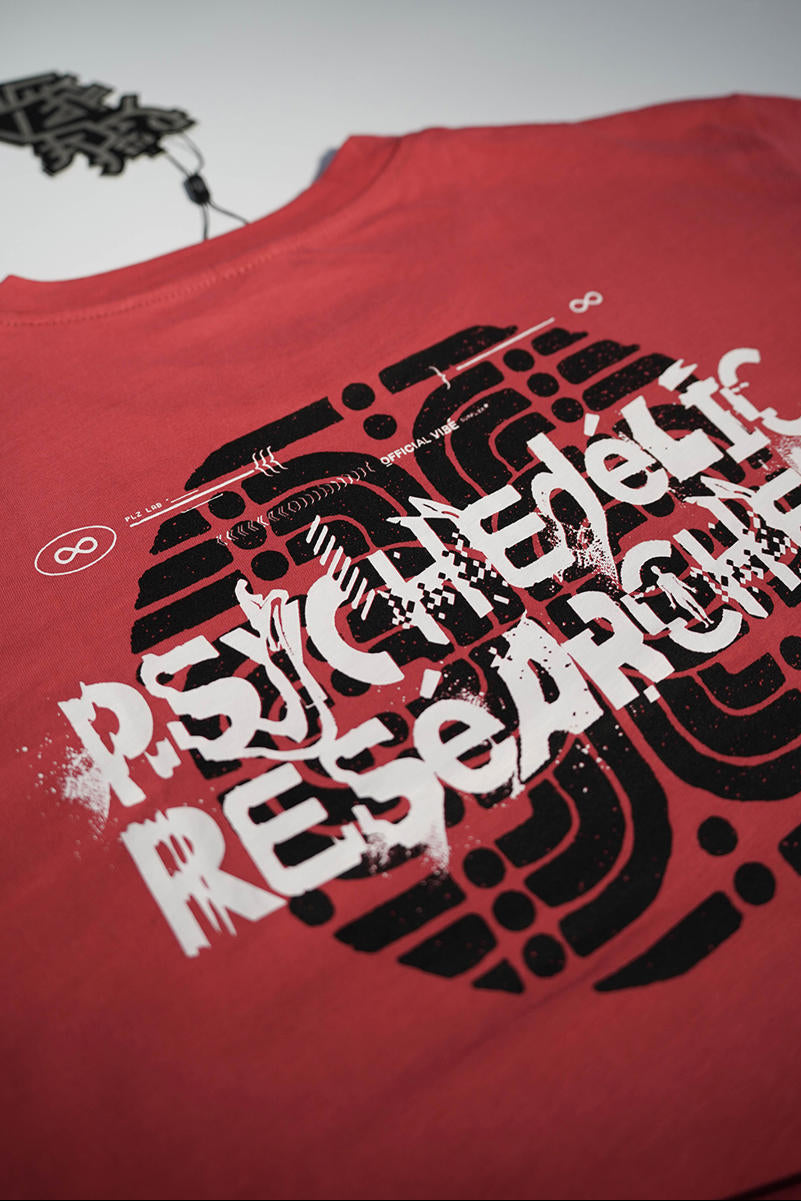 PSYCHEDELIC RESEARCHER T-Shirt - RED