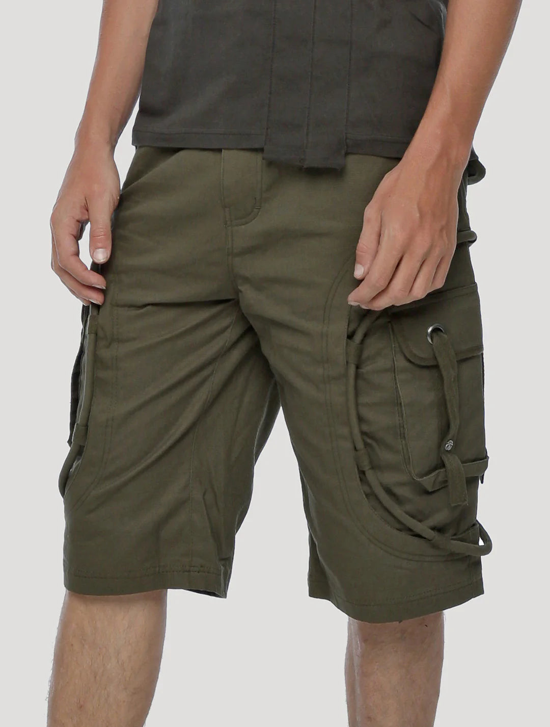 RAZOR Bermuda In Olive Noir