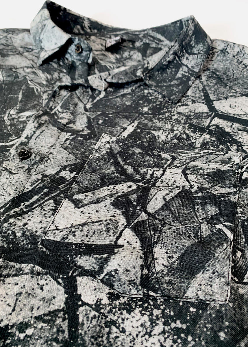 SHATTER Button Shirt In Black & White