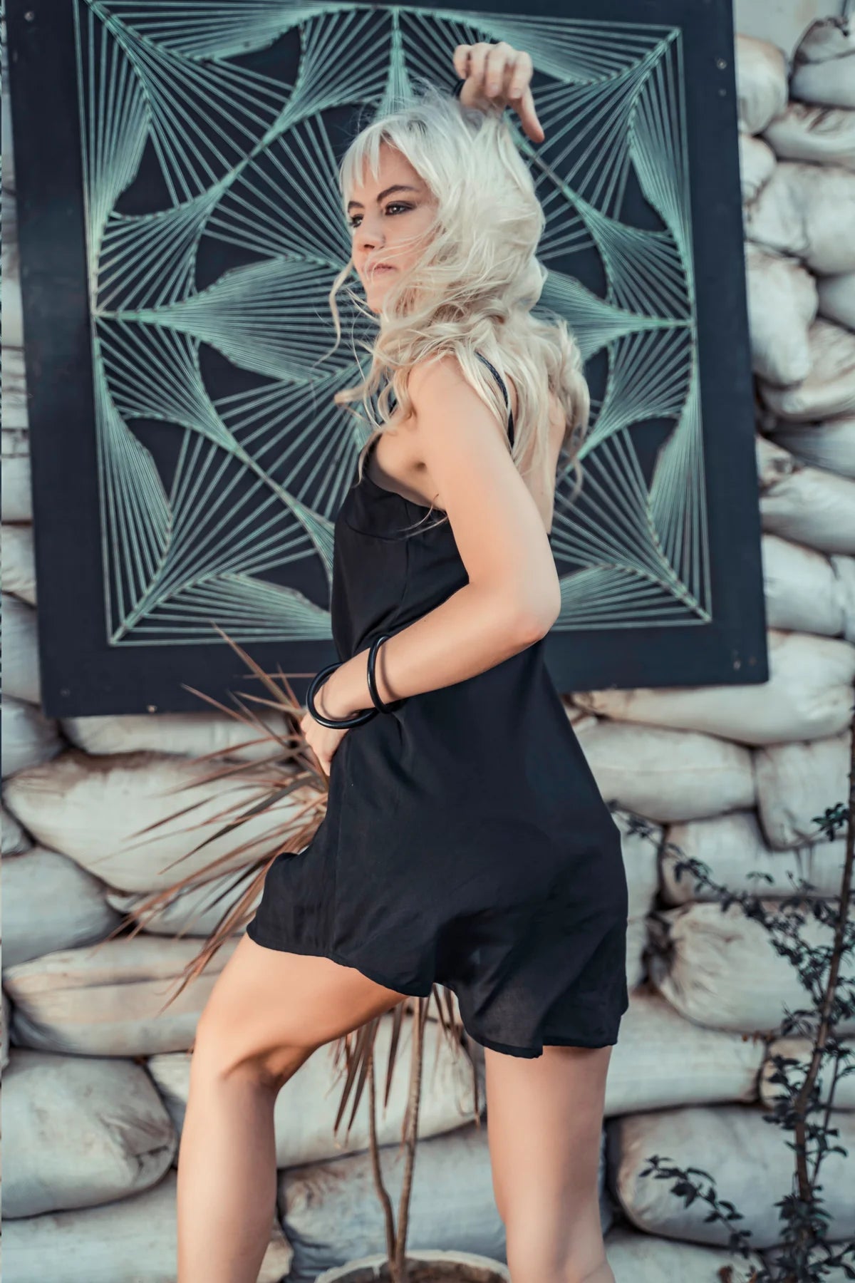 SIA Mini Dress In Black