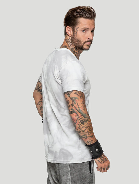 SMOKY HENLEY T-Shirt In Off-White