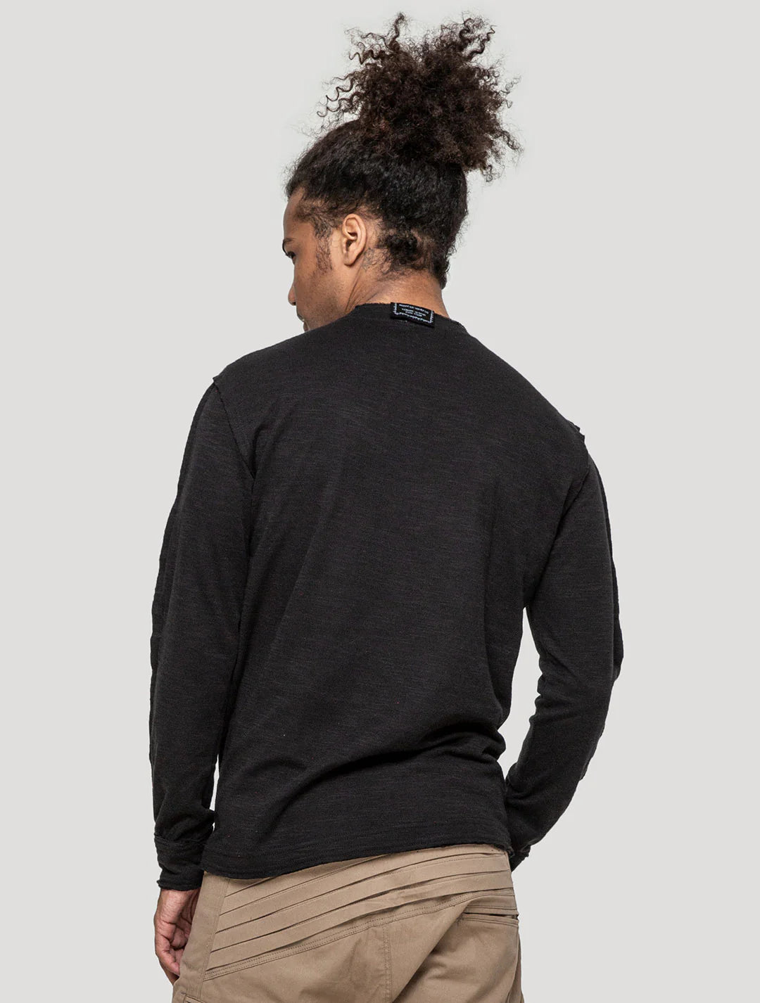 SLUB Jumper Tee In Black