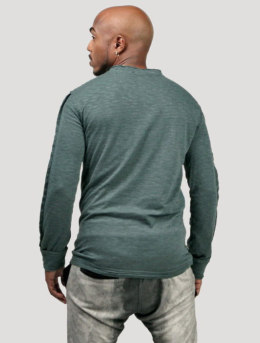SLUB Sweater Tee In Teal