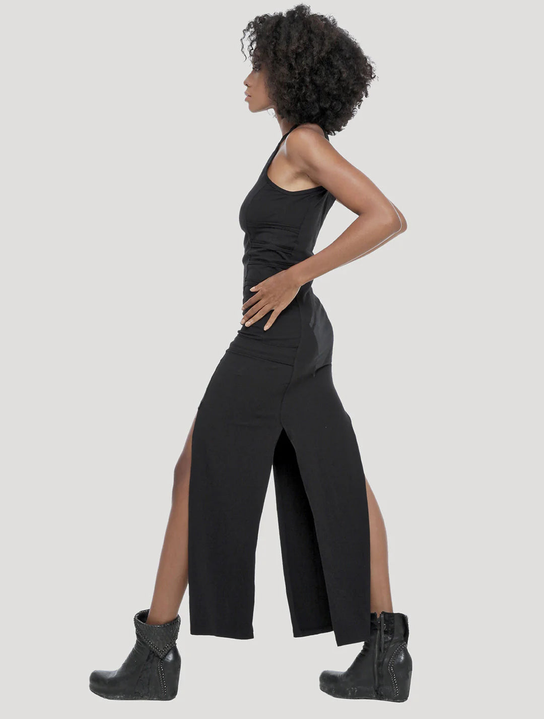 STELLAR RMX SLASHED Long Dress