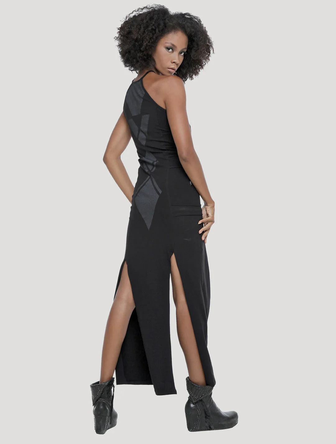 STELLAR RMX SLASHED Long Dress