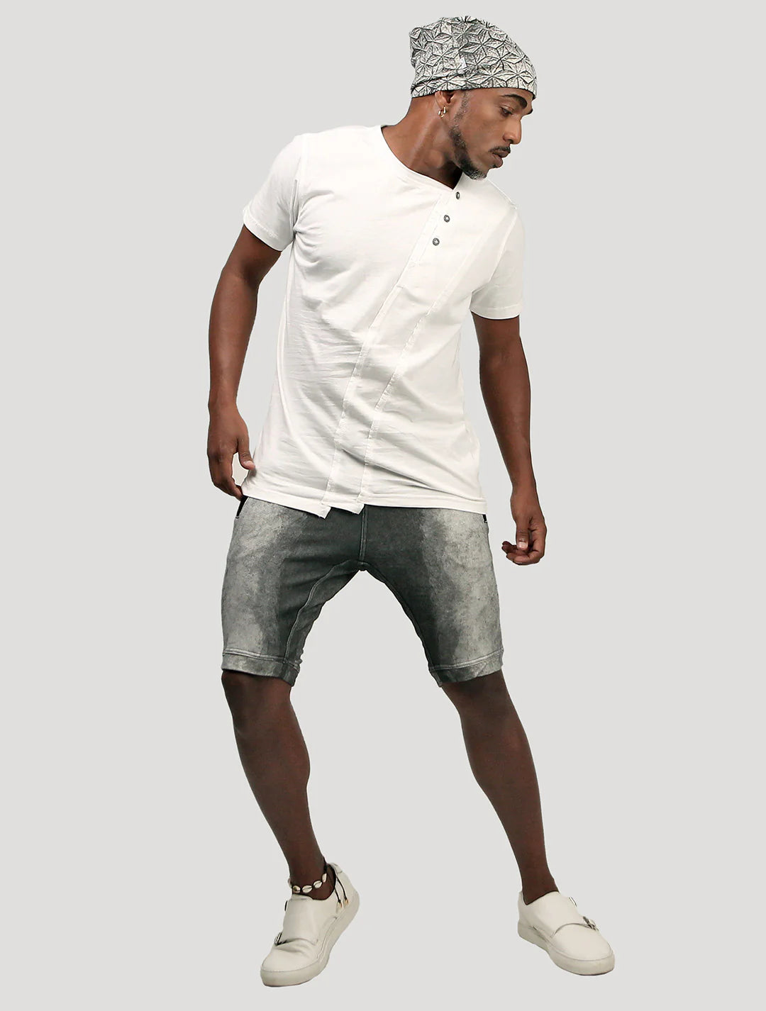 SLANTED RMX T-Shirt In Off-White