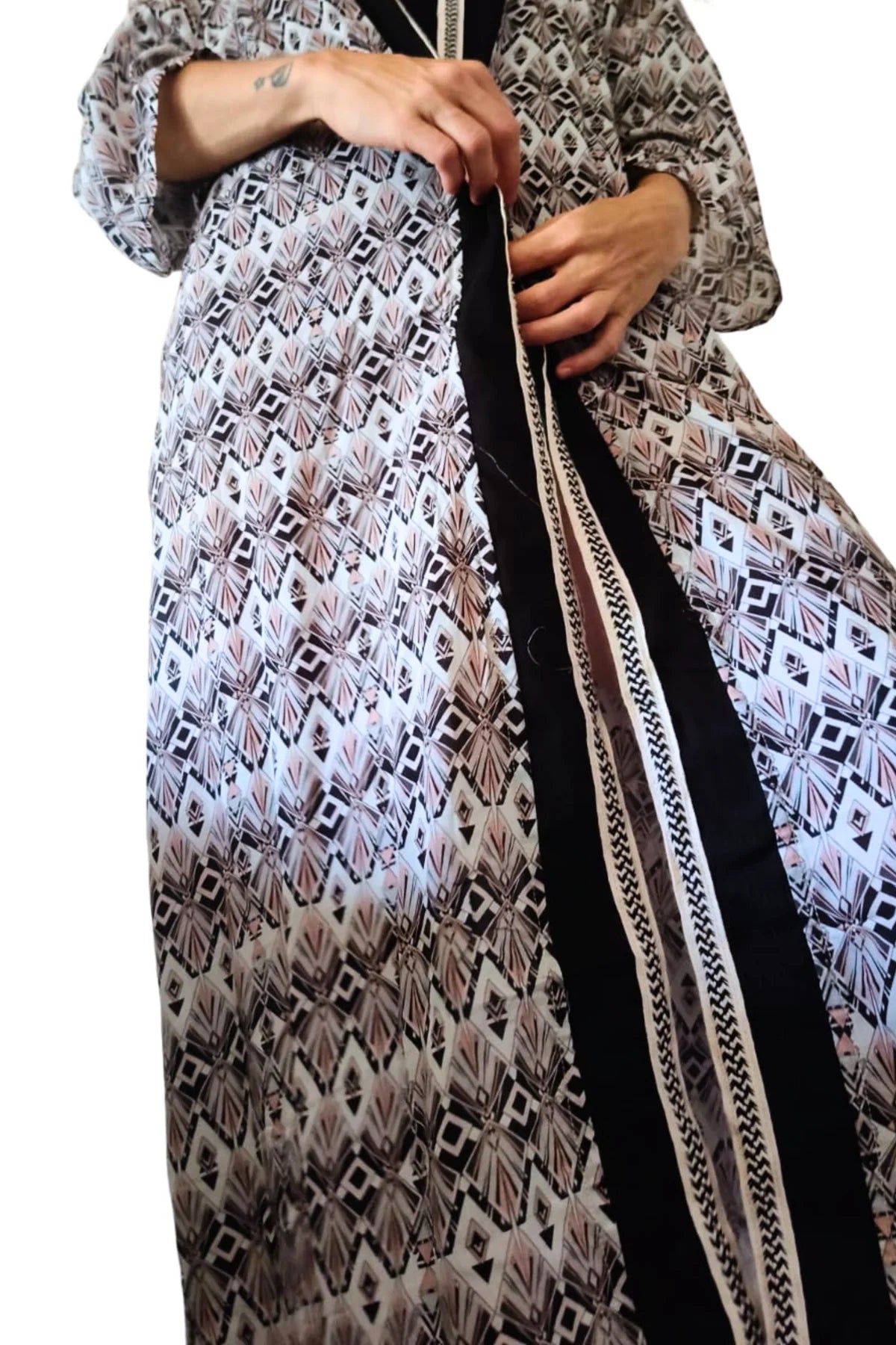 MIRROR PRINT LONG KIMONO