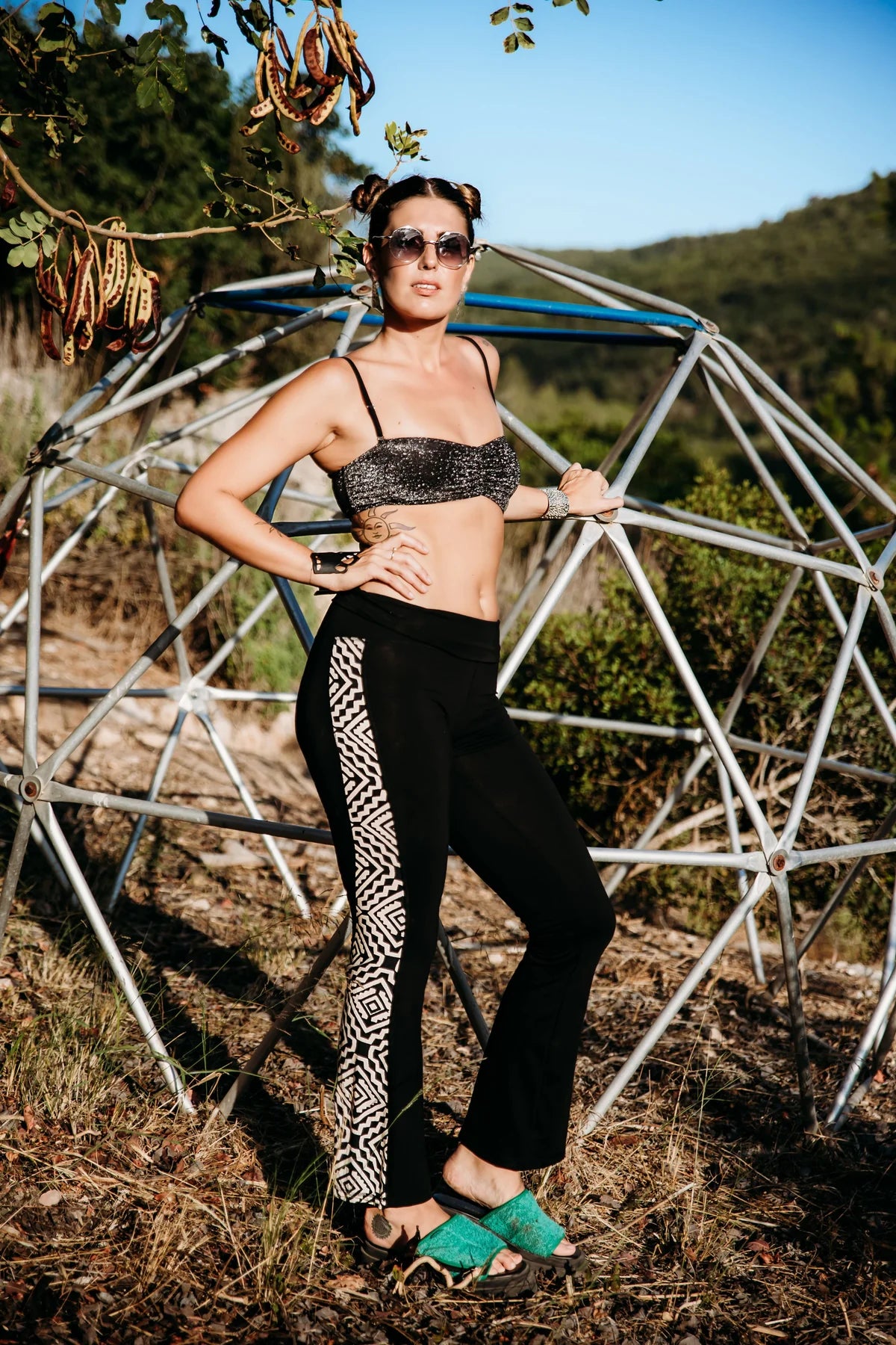 BELL Leggings In Black & White Print