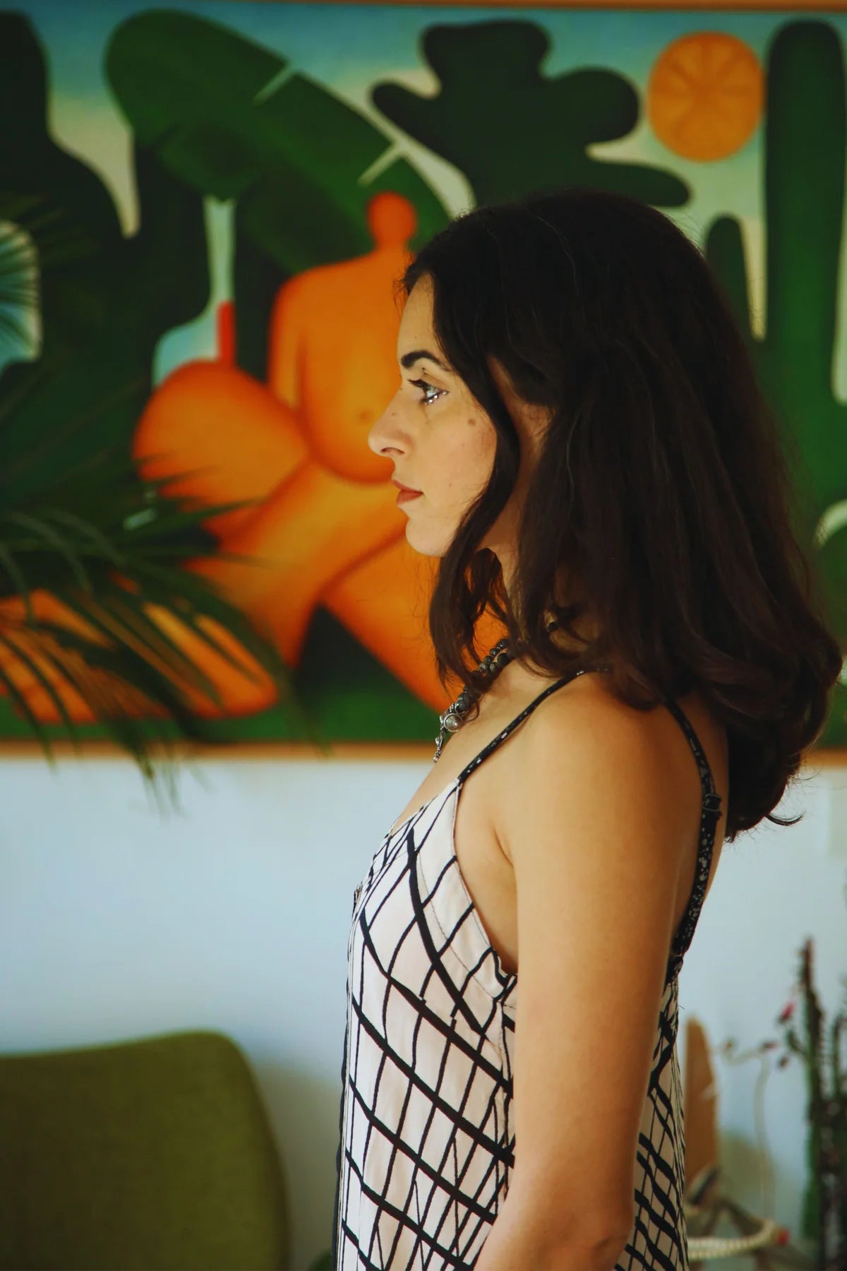 NIKA Maxi Dress In Black & White Print