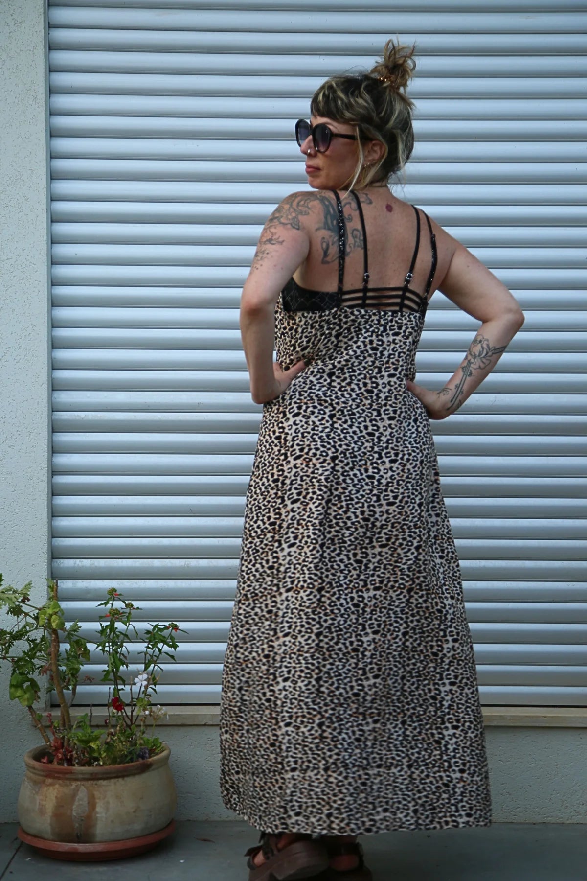 NIKA Maxi Dress In Leopard Print