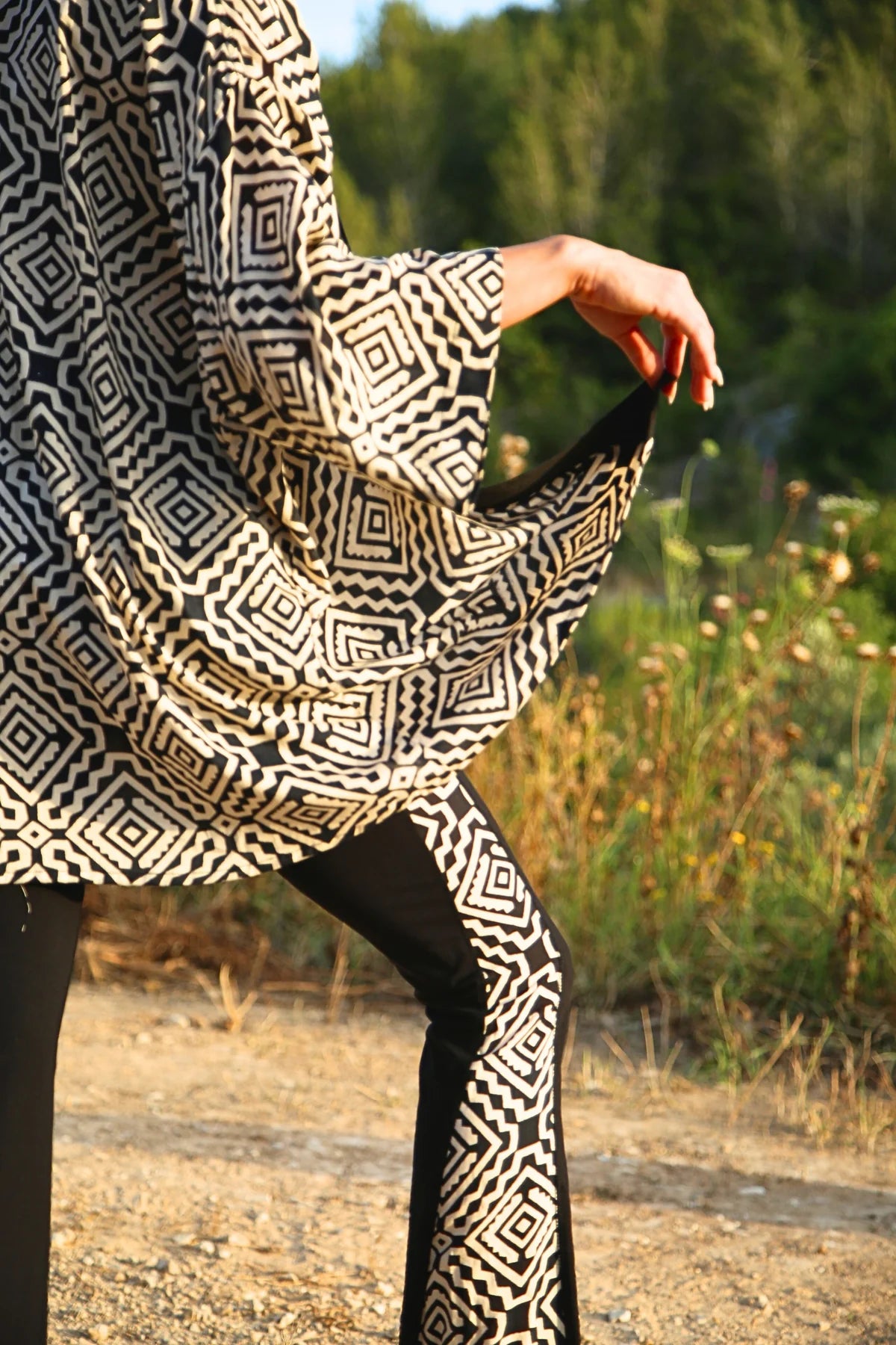 BELL Leggings In Black & White Print