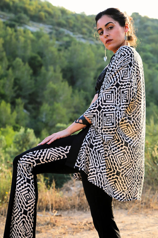 BELL Leggings In Black & White Print