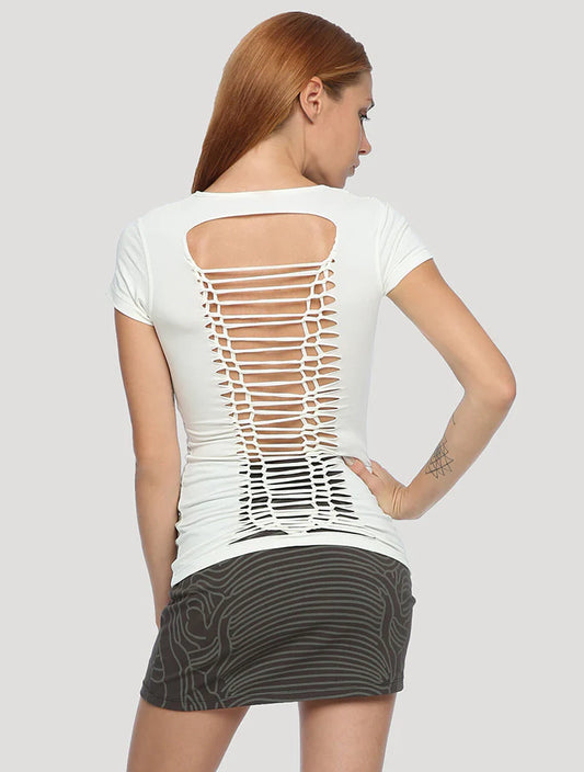 VOODOO Braided Top In Off-White