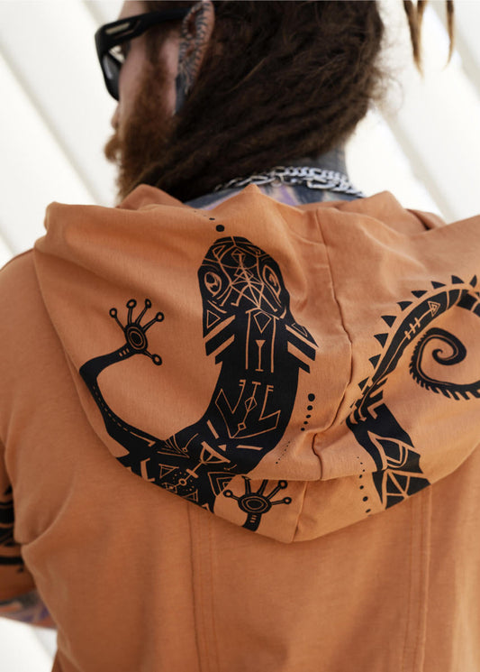 ZIKIT Hooded T-Shirt In Hamra