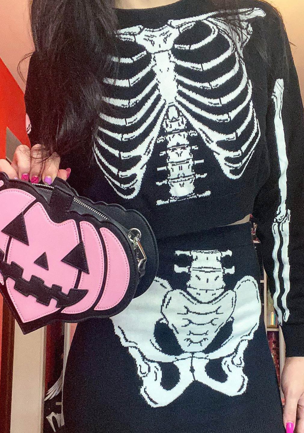 BONES KNIT SKIRT SET