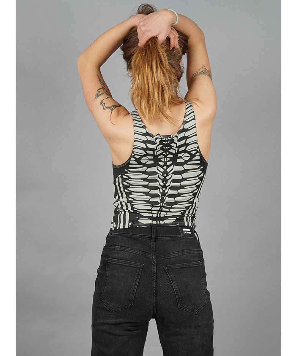 CYBER ROSE Top In Light Olive