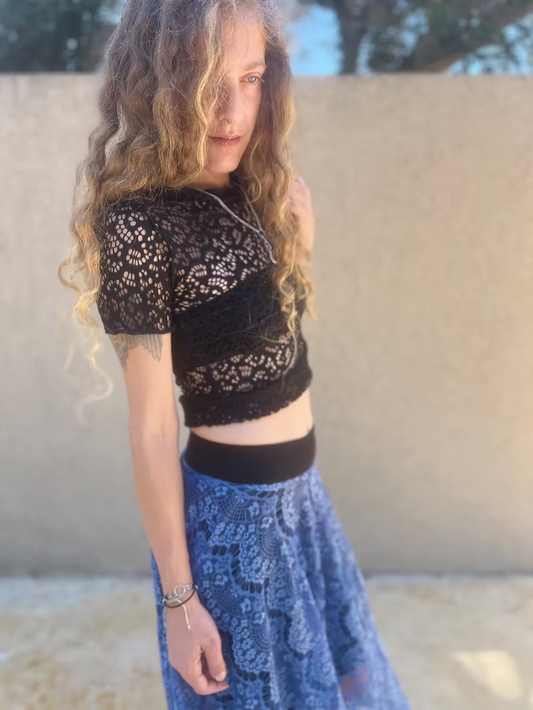 Whisper Lace Top – Black