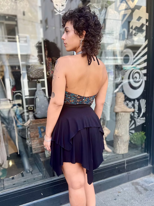 DARK FAIRY Mini Skirt – Black