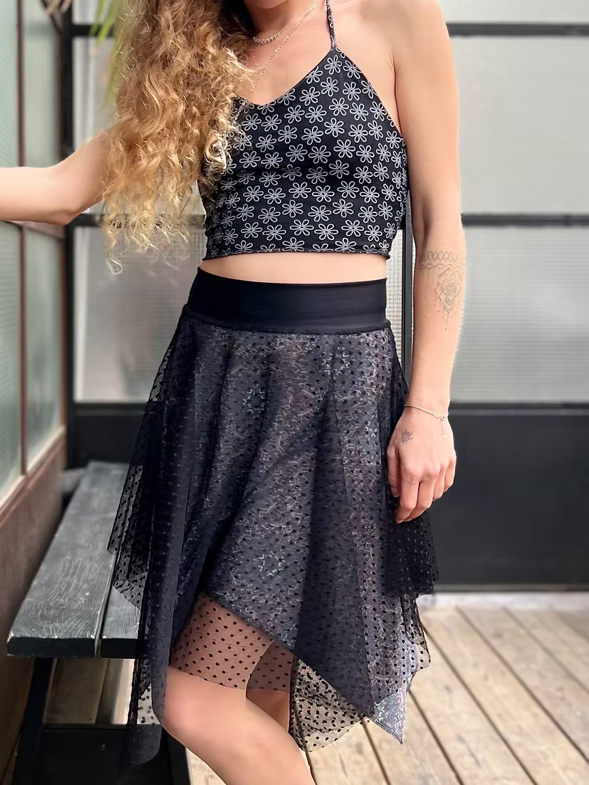 FAIRY Reversible Top – White Flowers