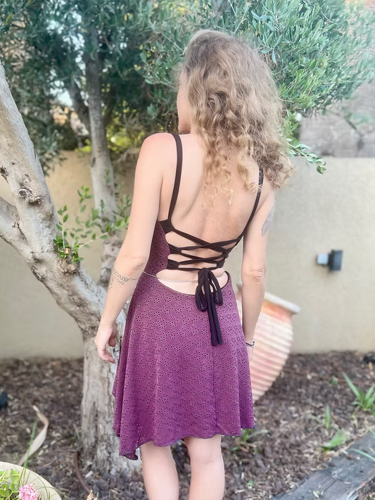 MAGIC Purple-Pink Lace Dress